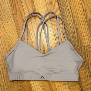 Reebok Women's Lavender Double Strap Sports Bra